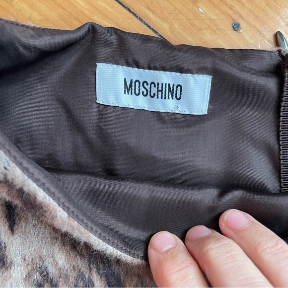 Moschino Wool Animal Print Sleeveless Dress - Picture 5 of 16